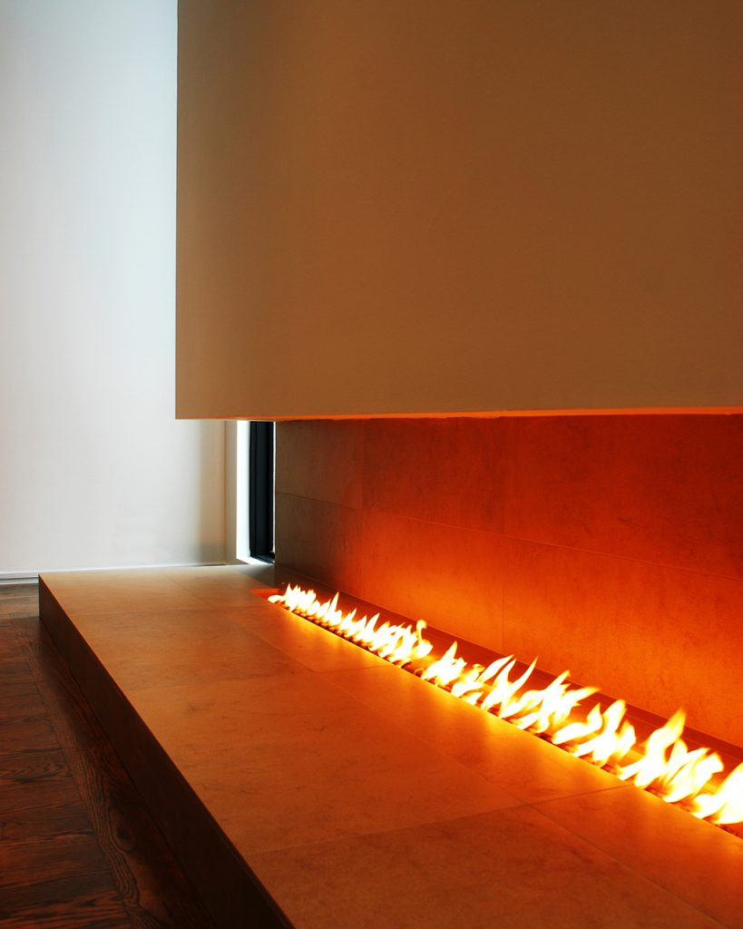Custom fireplace from FORMLINEA Design Build, Chicago IL