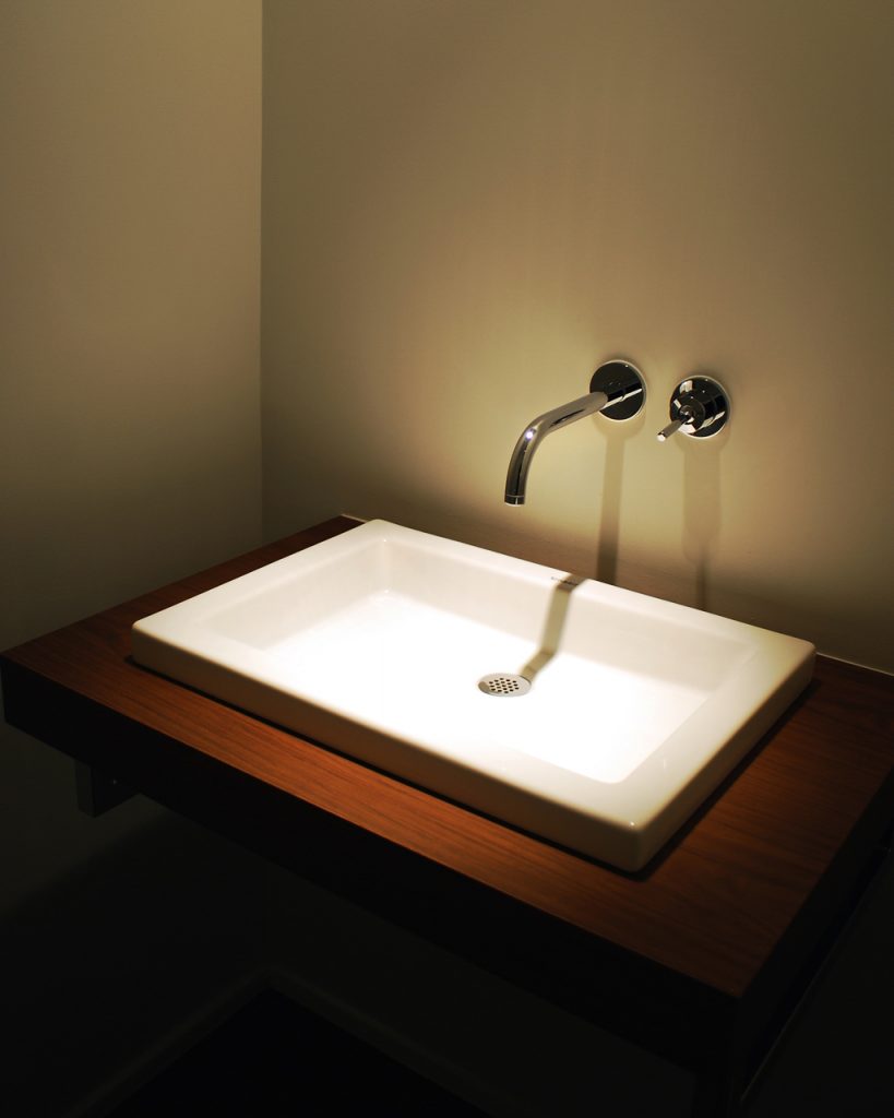 Sink in a condo renovation Formlinea Design Build, Chicago IL