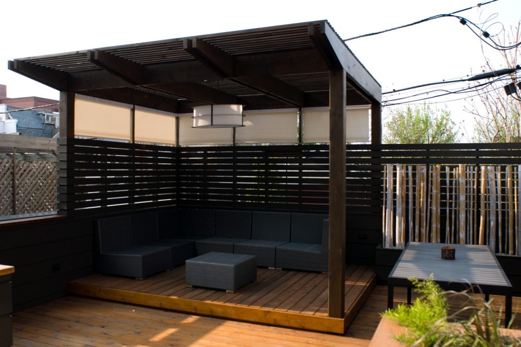 Outdoor space in a condominium renovation Formlinea Design Build, Chicago IL