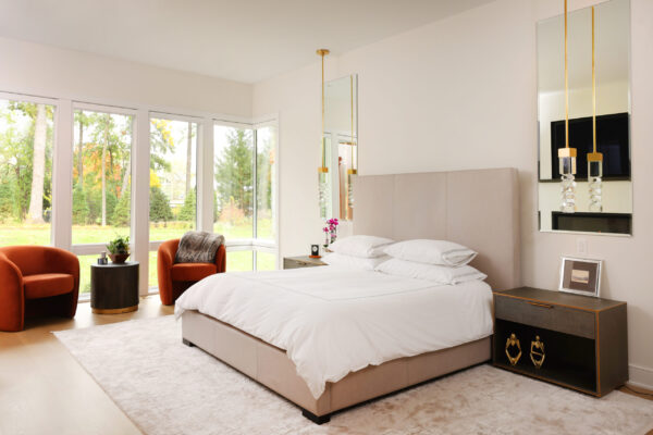 Master bedroom custom home builder FORMLINEA Design Build