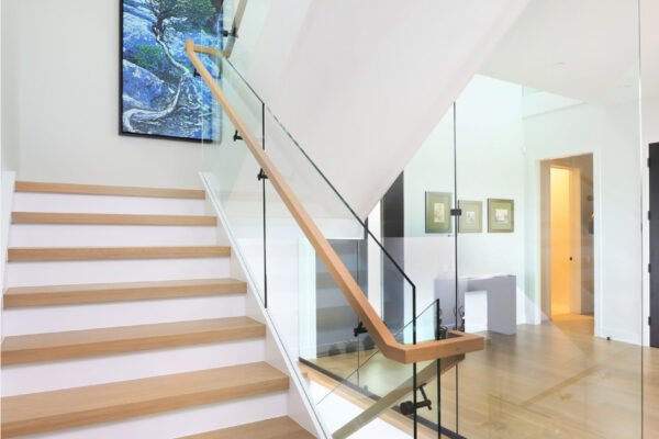 Staircase in custom home construction FORMLINEA Design Build